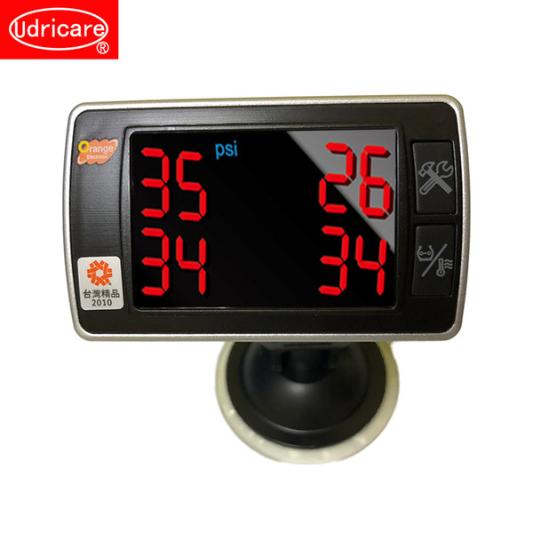 Udricare Orange TPMS P409 Wireless Real Time Tire Pressure and Temperature Monitoring System Tire Pressure Alarm TPMS Display