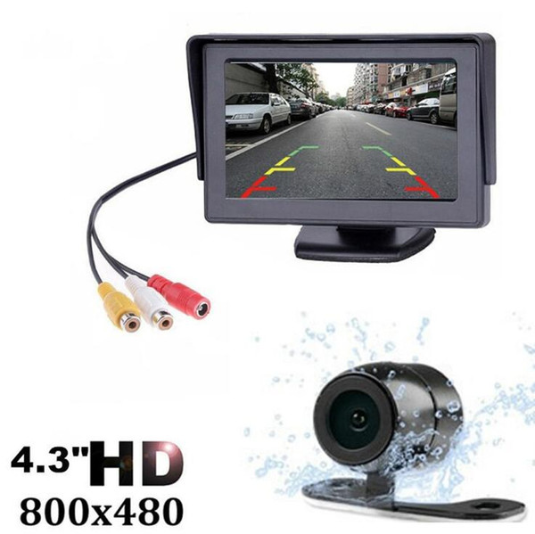 2019- 4.3 Inch TFT LCD Car Monitor Display Wireless Cameras Reverse Camera Parking System for Car Rearview Monitors