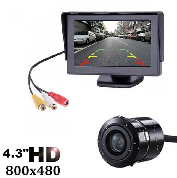 2019- 4.3 Inch TFT LCD Car Monitor Display Wireless Cameras Reverse Camera Parking System for Car Rearview Monitors