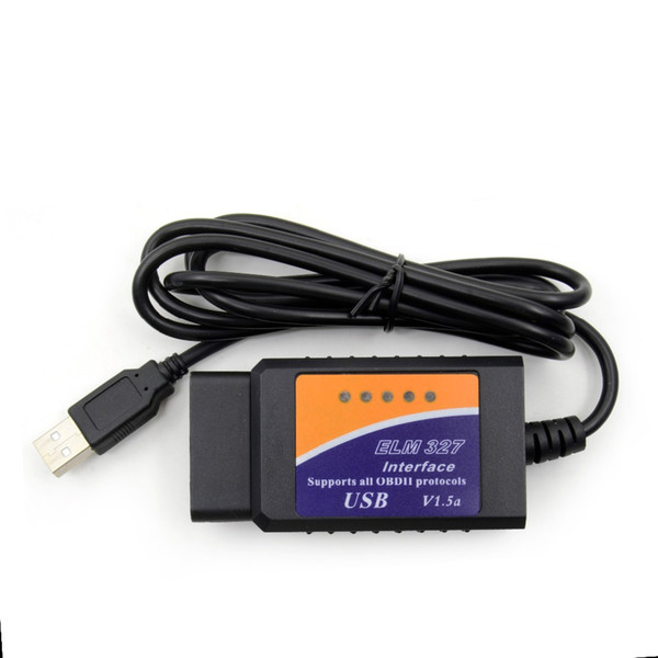 Newest ELM327 USB V1.5 OBD2 Car Diagnostic Scanner ELM 327 V 1.5 OBD 2 OBDII Interface PC-Based Auto Diagnostic-Tool OBD-II Scan