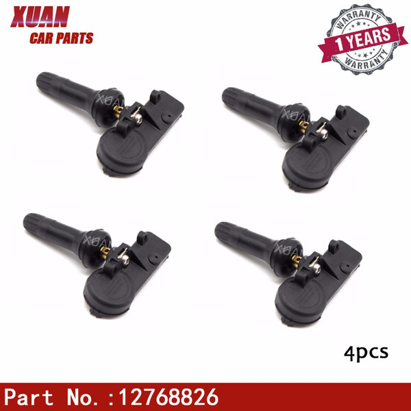 XUAN 4 PCS Tire Pressure Monitor Sensor TPMS For BUICK ENCORE LACROSSE REGAL VERANO CADILLAC ELR SRX XTS GMC TERRAIN 12768826