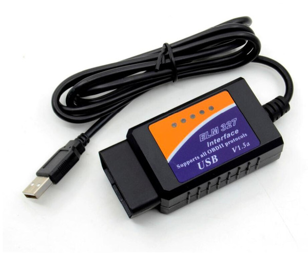 Newest ELM327 USB V1.5 OBD2 Car Diagnostic Scanner ELM 327 V 1.5 OBD 2 OBDII Interface PC-Based Auto Diagnostic-Tool OBD-II Scan