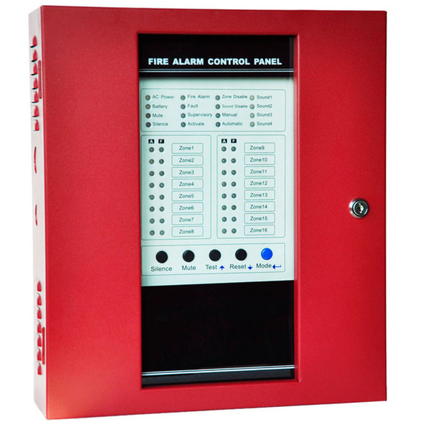 16 Zones 4 Sound Output Conventional Fire Alarm Control Panel Master Panel Controller for smoke alarm system