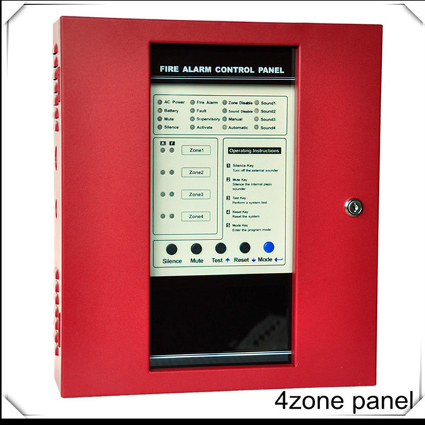 4 Zones Fire Alarm Control Panel Conventional smoke detector system