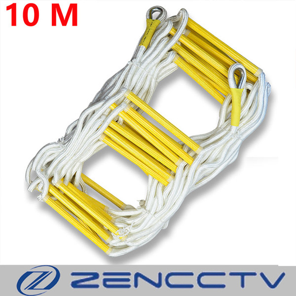 New 10M Rescue Rope Ladder 33FT Escape Ladder Emergency Work Safety Response Fire Rescue Rock Climbing Escape Tree