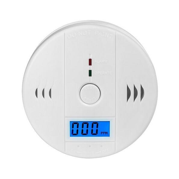 Home Security Warning High Sensitive LCD Photoelectric Independent CO Gas Sensor Carbon Monoxide Poisoning Alarm Detector