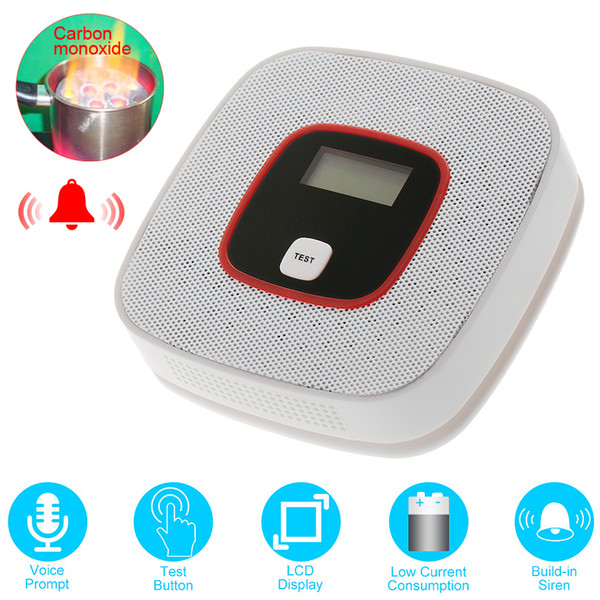 Portable Mini Carbon Monoxide Alarm with Voice Light Alarm LCD and Concentration Display for Air Detection SAM_201