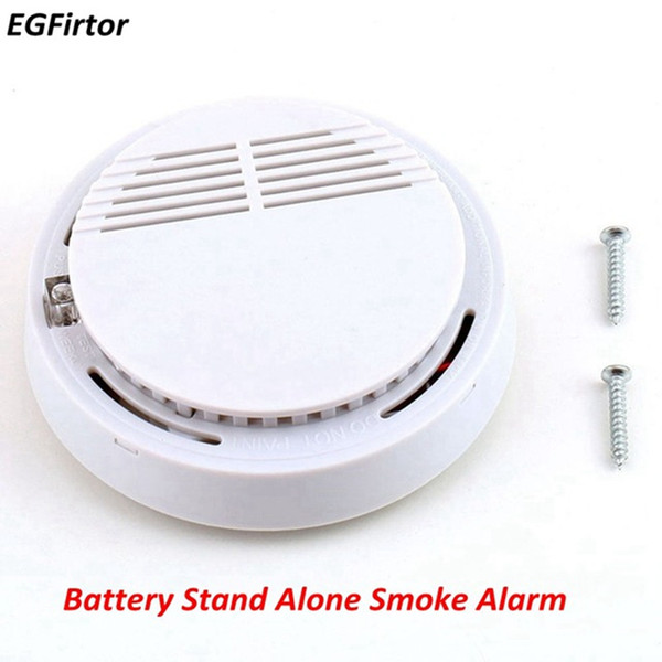 Wholesale Price Battery Security Fire Alarm Independent Photoelectric Smoke Detector 85DB Sounder Stand Alone Smoke Alarm Sensor For Home