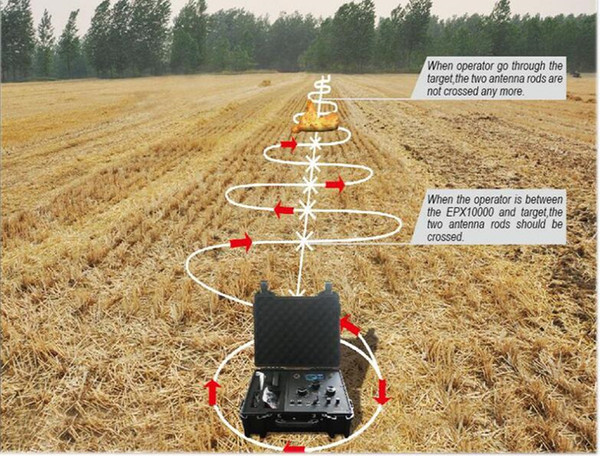 EPX10000 underground gold mine gold detector LCD scanning depth of the radar scanning depth of gold detector