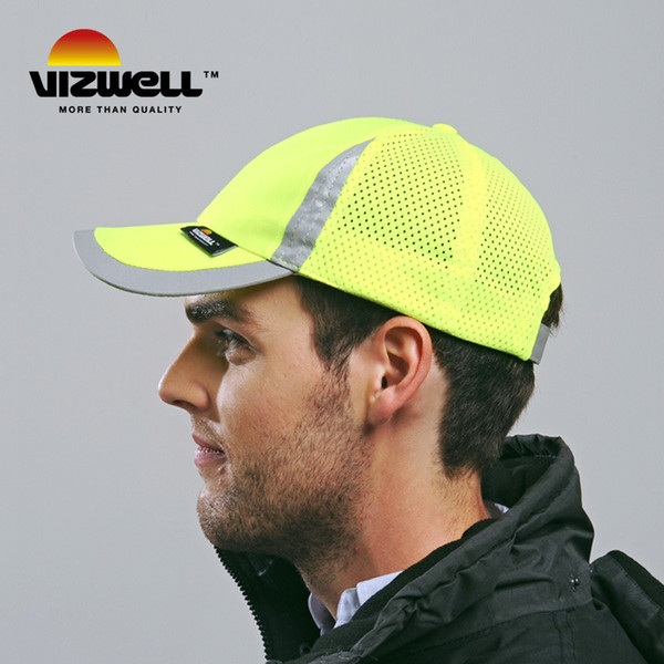 visible reflective safety baseball ventilating construction site outdoor installation construction supervision network hat safety cap