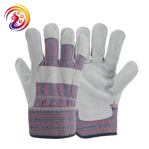 OLSON DEEPAK Cow Split Work Gloves Industry Factory Glove HY025