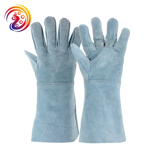 OLSON DEEPAK Cow Split Long welding Gloves Welders Work Goves HY033