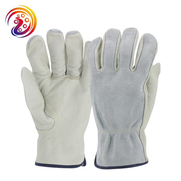 OLSON DEEPAK Sheepskin Work Goves Driving Gardening Protective Work Glove For Men an Women Sheep Skins Gloves HY001