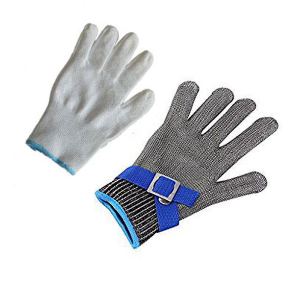 Level 5 against cut puncture-proof stainless steel wire slaughter inspection gloves cutting metal protective gloves