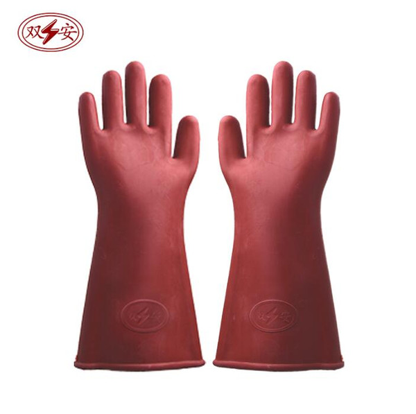 12kv insulated gloves electrician live operation high pressure anti-electric rubber protection labor insurance gloves