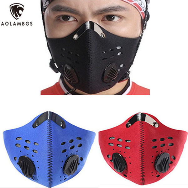 Activated carbon masks anti-dust pm2.5 warm wind mask outdoor half face mask for training bike cycling motorcycle 3 Colors