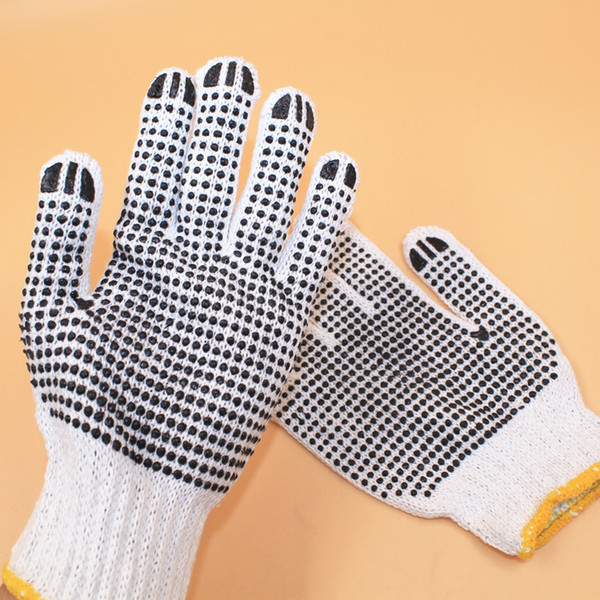 24pairs wear-resistant slip-resistant cotton safety gloves working gloves Cut-resistant Anti slip Abrasion Safety Gloves 22cm*14cm