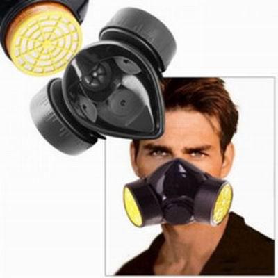 1 Piece Double Cartridges Anti-Dust Paint Respirator Mask for Industrial Gas Chemical Painting Use