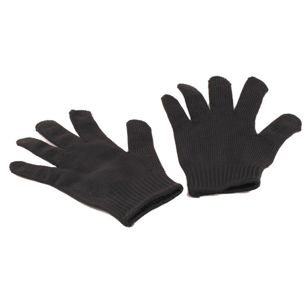 Black Stainless Steel Wire Safety Works Anti-Slash Cut Resistance Glove wholesale