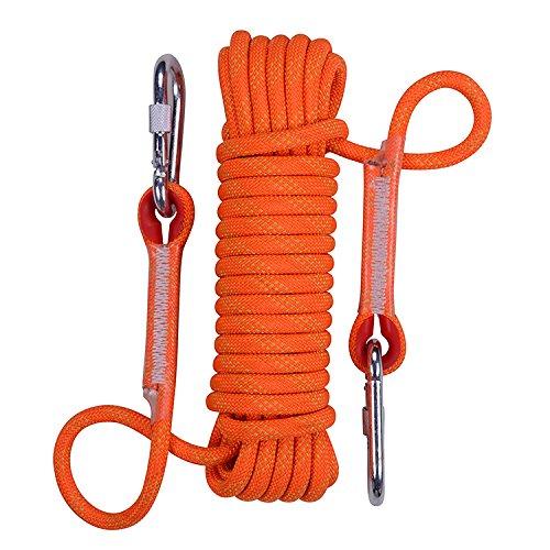 Rock Climbing Rope, 12mm Diameter Outdoor Hiking Accessories High Strength Cord Safety Rope(10m,32ft)(20m,64ft) (30m,94ft)