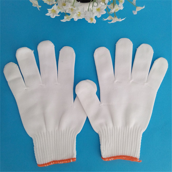 12 Pair Working Gloves Safety Labour Factory Garden RepairWhite wearable cheap labor gloves