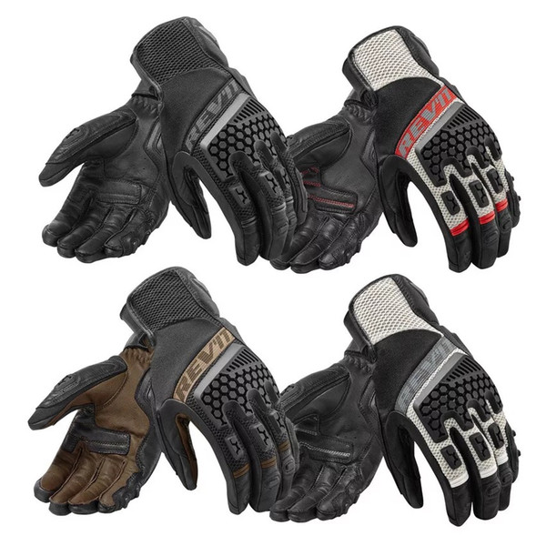 Hot Sale Full Finger Bicycle Bike Motocross Gloves REVIT Racing Gloves Motorcycle ATV Downhill Cycling Riding Genuine Leather Gloves