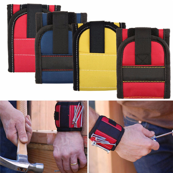 Magnetic Wristband Pocket Tool Belt Pouch Bag Screws Holder Holding Tools Practical strong Chuck wrist Toolkit