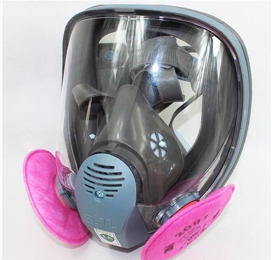 2016 SJL 6800 Gas Mask Full Face Facepiece Respirator Suit Painting Spraying