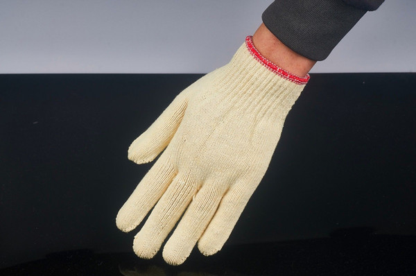 5pairs 45g per pair Cotton Working Gloves Labor Protection Gloves Welding Gloves Non-skid