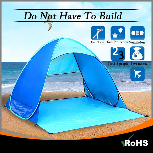 LookDream Portable Pop up Beach Fish Hiking Camping Automatic Opening Instant Tent Sun Shelter with ventilation Multiple Color By DHL Free