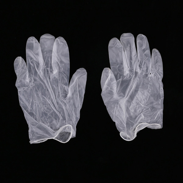 Powder less vinyl disposable gloves PVC gloves transparent oil-proof cosmetic food processing labor insurance products wholesale