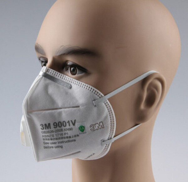 Free shipping 1Box=25pcs 3M 9001V Folded Dust/Mist Respirator Exhalation Valve