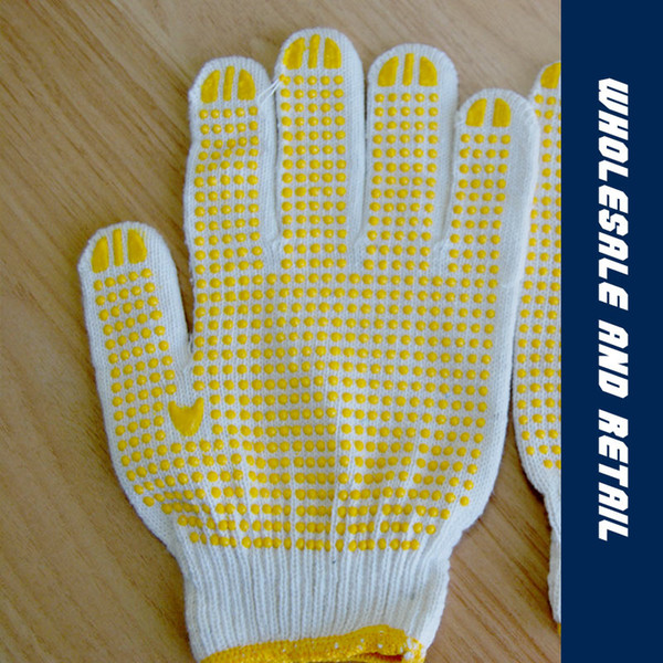 Line plastic gloves dispensing labor insurance protective gloves slip anti - skid wear - resistant gloves factory direct