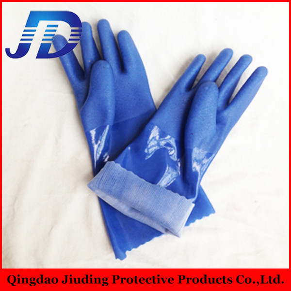 JIUDING SAFETY 12 Pairs Industrial Safety Pvc Coated Work Gloves for oil and gas with china glove manufacturer