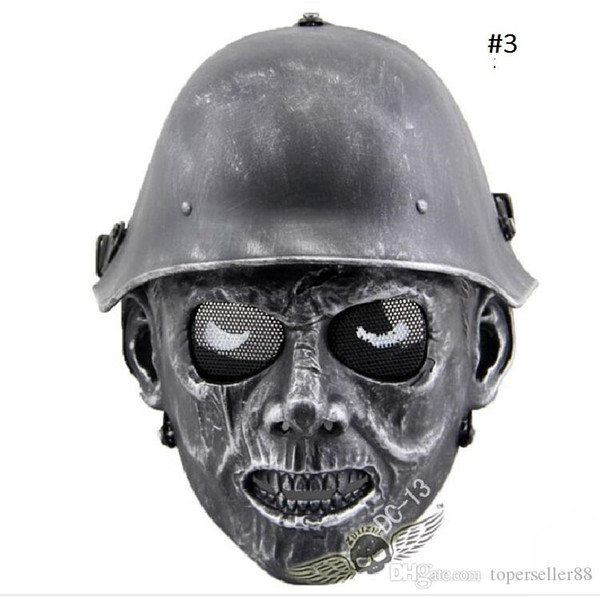 DC-13 Zombie Corpse Skull Skeleton Full Face Airsoft death Masks For halloween CS Wargame Field game Walking Dead Cosplay Movie Prop