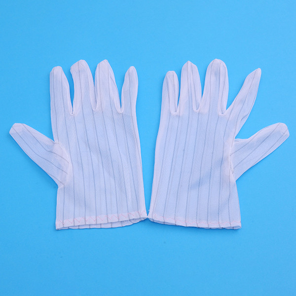 Anti-static striped gloves electronic factory dustless gloves anti-slip wear-resistant gloves labor protection supplies