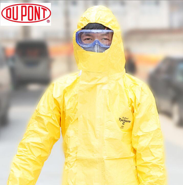 Dupont Tychem c-class Anti-chemical suit, anti-acid and alkali, chemical pesticide, continuous body protective clothing