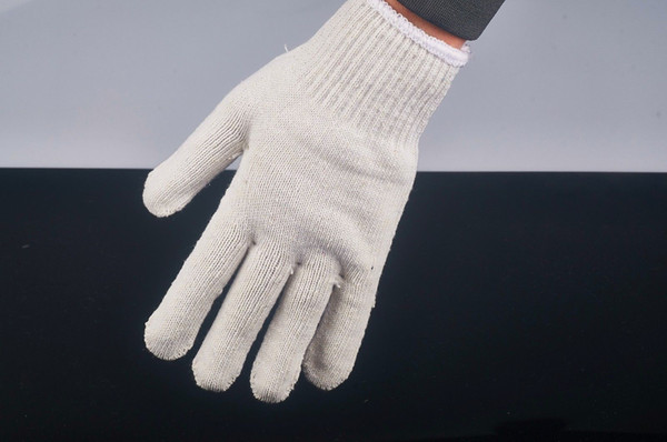 5pairs 60g per pair Cotton Working Gloves Labor Protection Gloves Welding Gloves Non-skid