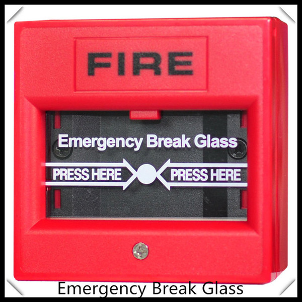 Emergency break glass 2-wire conventional manual call point button