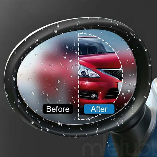 New Market nano coating car anti fog rainproof screen protector rear view mirror window pet film 95mm 175mm 135mm