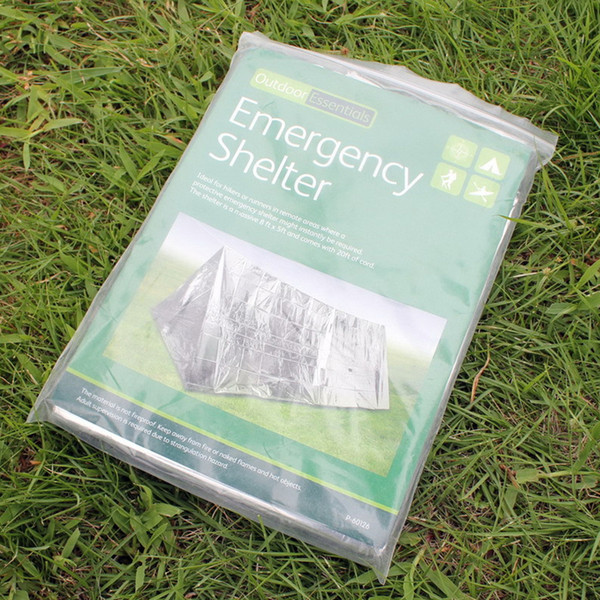 240*160cm Waterproof Sliver Mylar Thermal Survival Shelter Emergency shelter for Camping tent Sporting Outdoor