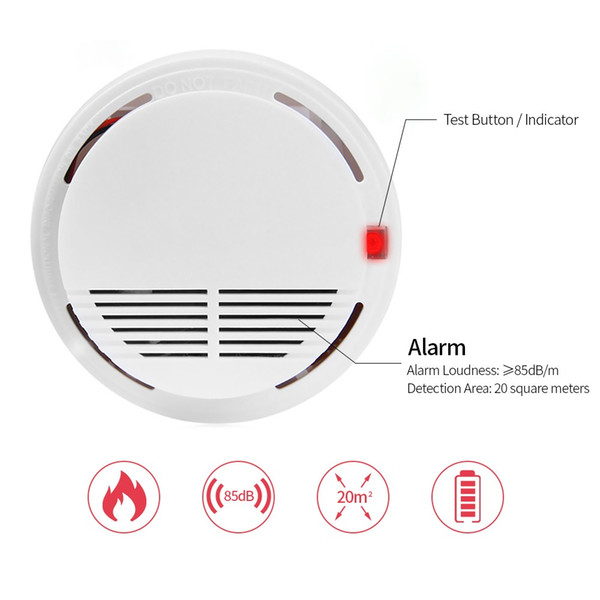 This photoelectric detector detects the smoke by a couple of infrared diodes. Infrared diodes are placed in the special chamber.