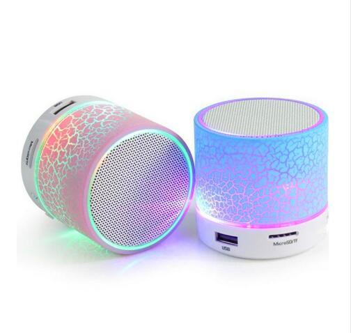 2019 Bluetooth Speaker Mini Wireless Loudspeaker Crack LED TF USB Subwoofer bluetooth Speakers mp3 stereo audio music player