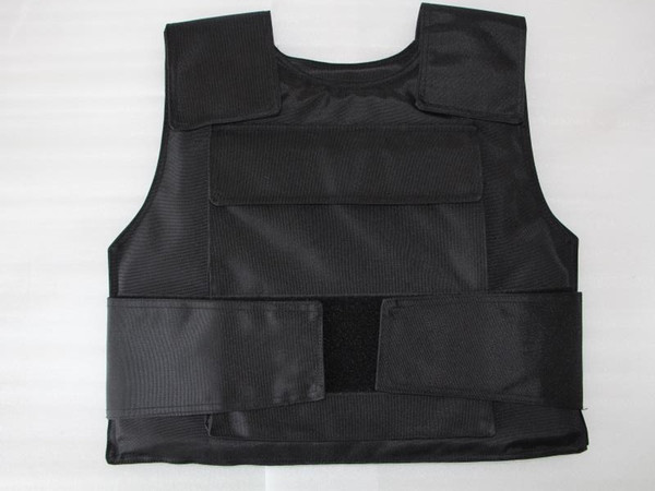 NIJ IIIA UHMWPE BLACK COLOR TACTICAL BALLISTIC SIMPLE VEST, FOR PLATE CARRIER