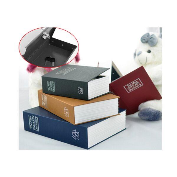 Hot Sale 4 Colors Steel Dictionary Hidden Security Secret Coffer Strongbox Book Safes , Small Money Coin Store Key Lock Box