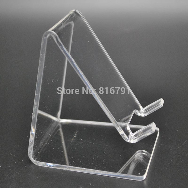 10pcs Clear Acrylic Display Stand Mobile Phone Retail Store Support for iphone/ Samsung/ Huawei Retail Store Exhibition