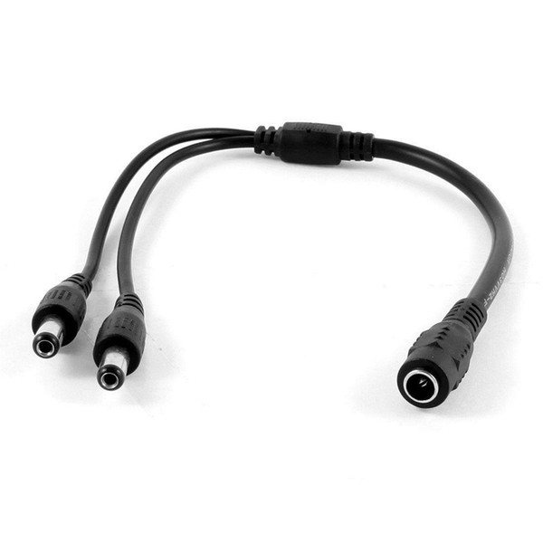 30cm 5.5x2.1mm 1 Female to 2 Male Plug DC Camera Splitter Cable x10