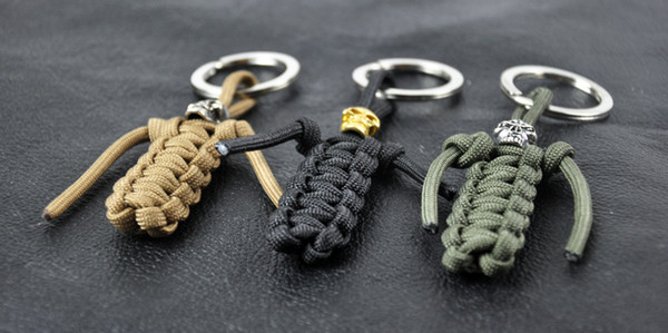 Wholesale-paracord., paracord key skull pendant drop backpack,Knife drop