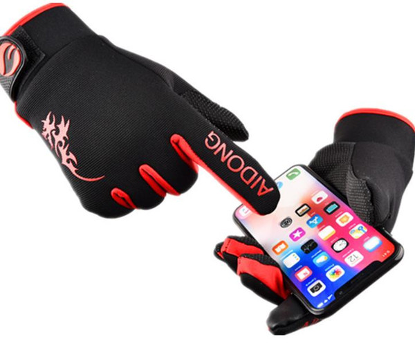 Windproof and waterproof with fleecy touch screen for winter riding motorcycle outdoor gloves motorcycle suv protective gloves