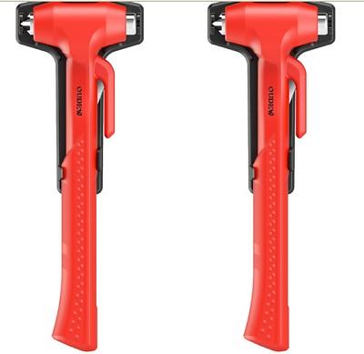 RED Emergency Safety Escape Car Window Glass Breaker Hammer Seat Belt Cutter Tool